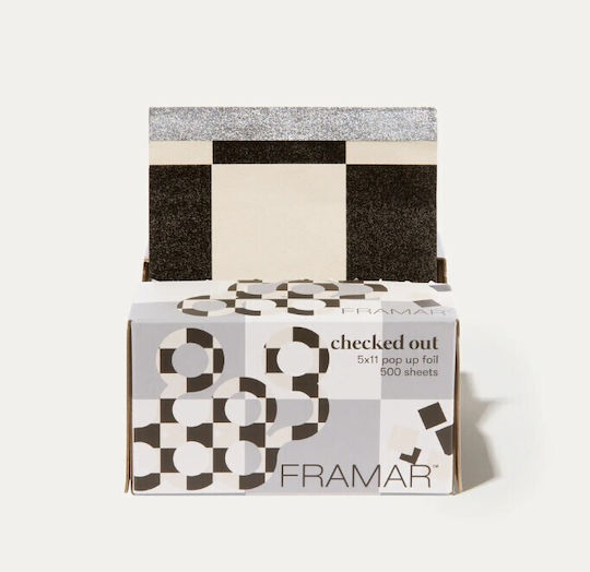 Αλουμινοχαρτο Φυλλα 5x11 Checked Black-white Framar 500τεμ