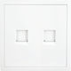 Priză Telefon și Date RJ45 Cat6 Alb Mat Lineme Gena 50-00620-31