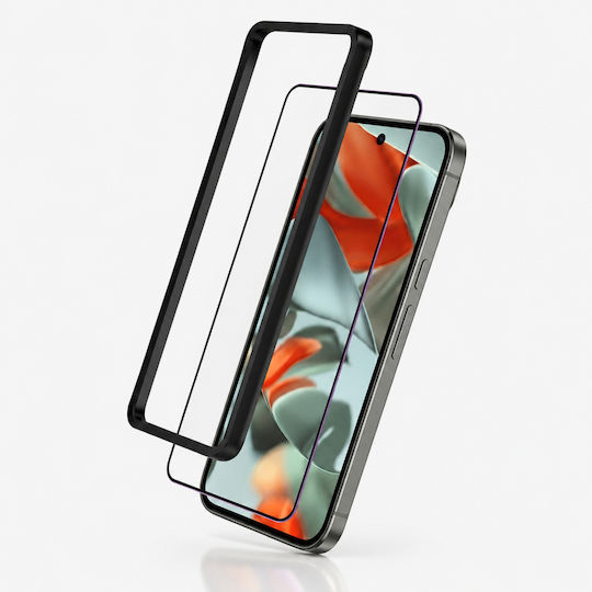 3mk 2er Pack Gehärtetes Glas Google Pixel 9 Pro XL Anwendungsrahmen Schwarz Transparent