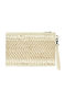 Fabric Women's Handbag Ecru