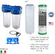 Atlas Filtri 3P AFO SX Senior Plus Duplex Water Filter Device Double Under Sink / Central Supply 3/4'' with Replacement Filter 8021647205484778