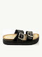 Sandale Casual Damă Flatforme Negre