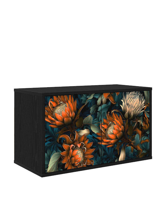 TV-Ständer Lochem Schwarz Drossel M69xT33xH40cm
