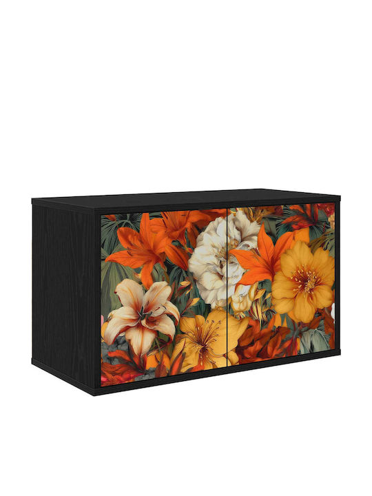 TV-Ständer Gennep Schwarz Drossel M69xT33xH40cm