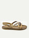 Women's Flat Sandals Beige