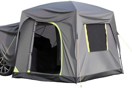 Cort Camping pentru Automobil cu Dublu Material 3 Anotimpuri pentru 8 Persoane 248x308x230cm