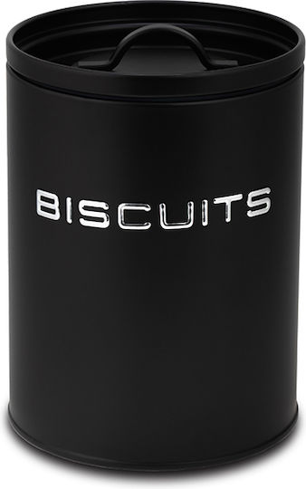 Nava Pasta Jar with Airtight Lid Metallic Black 1 Piece