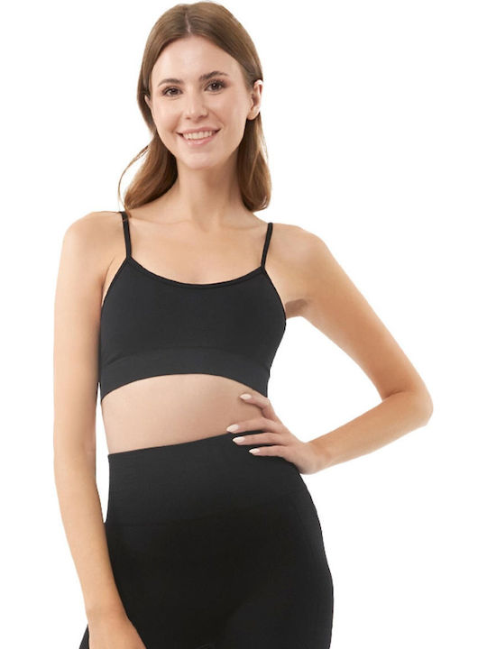 Women's Sports Crop Top Black