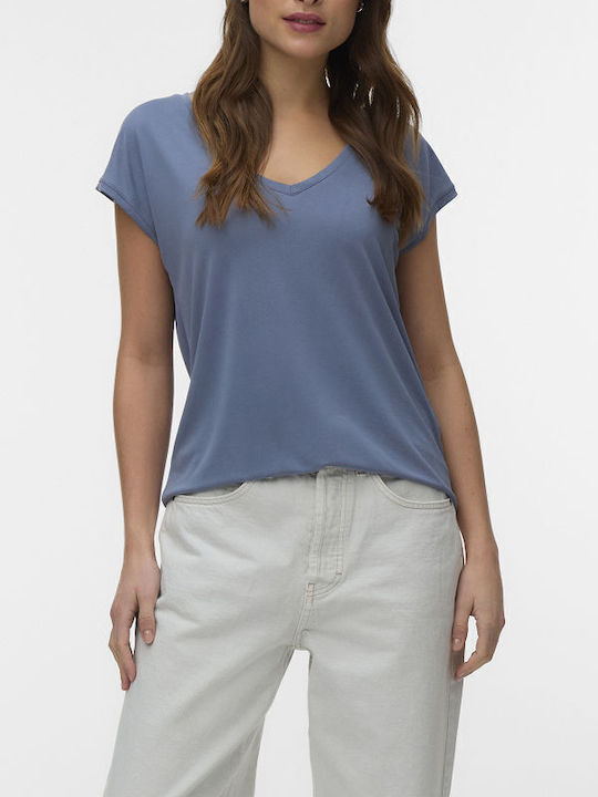 Vero Moda Γυναικείο T-shirt Μπλε