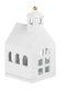 Raeder Light House Candle Holder Suitable for Tealights Porcelain in White Colour 8x7x8cm