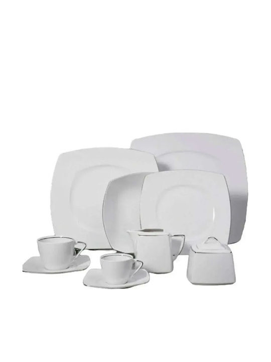 Cryspo Trio Nagoya Porcelain White Tea Set 15 P...