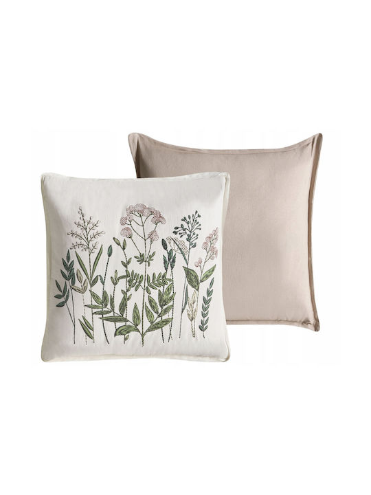 Beliani Μαξιλάρι Καναπέ Ferna από 100% Βαμβάκι White/beige 45x45εκ.
