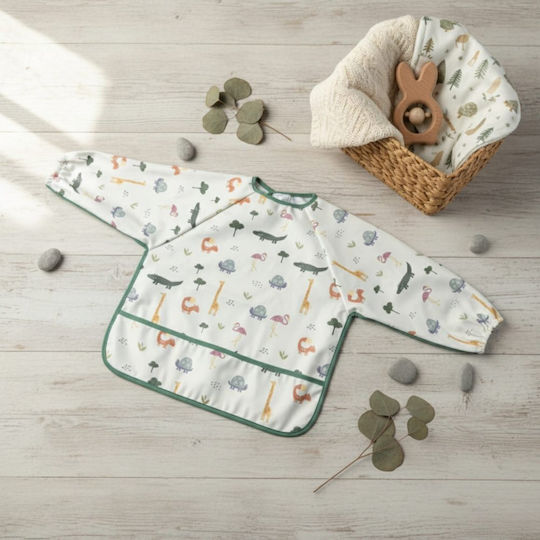 abo Auboo Stoffschürze mit Ärmeln Animal Friends