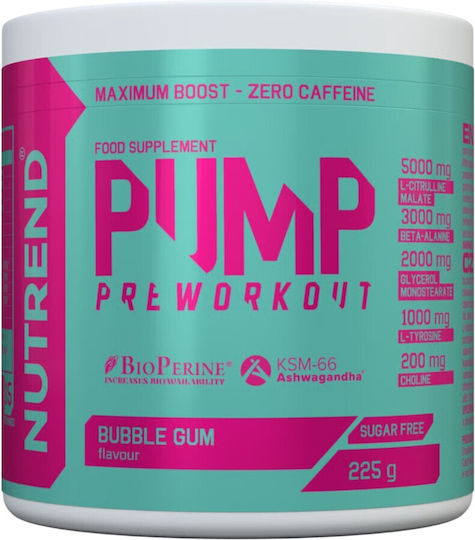 Nutrend Pump Pre-Workout Supplement Für Stress 225gr Beere