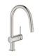 Grohe Minta Küchenarmatur Zähler Silber