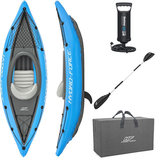 Bestway 65115 Πλαστικό Kayak Θαλάσσης 1 Ατόμου Μπλε/Γκρι