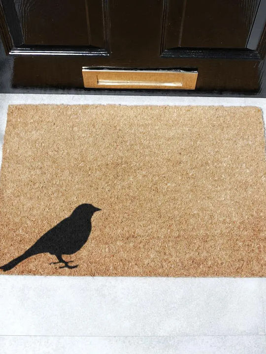 Artsy Mats Doormat Made of Coconut Tree with Non-Slip Backing Bird 60x40cm