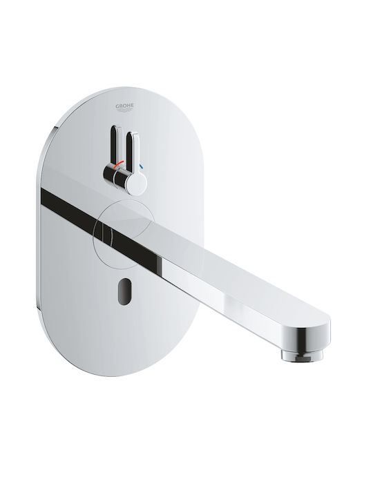 Grohe Eurosmart Смесител Батерия Вградена за Лавабо Сребрист