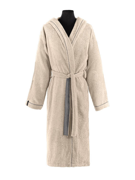 Guy Laroche Casual Bathrobe with Hood Natural 4...