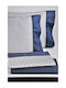 Down Town Home S-838 Σετ Σεντόνια Μονά 175x255εκ. Navy Blue (3τμχ)