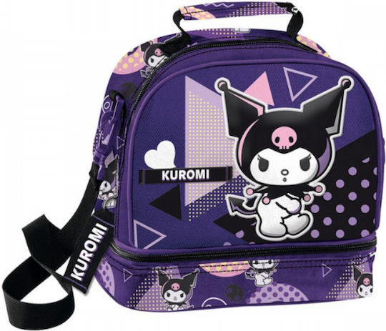 Graffiti Popart Kuromi Husă Izotermică Școlară Pentru Genți De Prânz 5 Litri Violet Kuromi 20x16x22cm