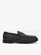 Leather Men's Loafers In Black Colour