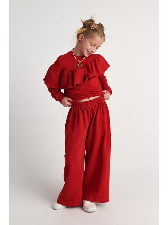 Kids Set with Pants Summer 2 Pieces Red