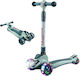 Kids Foldable 3-Wheel Scooter with LED Lighting for 6+ Years Green