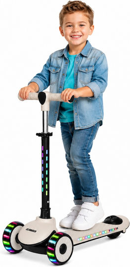 Kids Foldable 3-Wheel Scooter with LED Lighting for 3+ Years Black