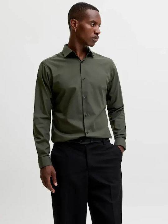 Jack & Jones Μακρυμάνικo Βαμβακερό Πουκάμισο σε...