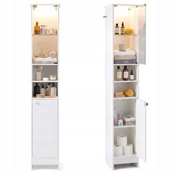 Costway Бански шкаф 170x30x30cm Бял BA8466WH