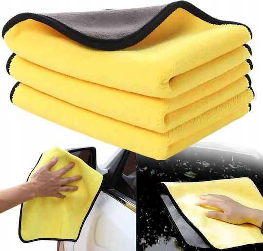 Lavetă Din Microfibră Pentru Curățarea / Lustruirea / Uscarea Geamurilor Mașinii Gri 30x30cm