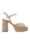 Suede Beige Sandals Chloi