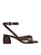 Leather Brown Sandals Vivian