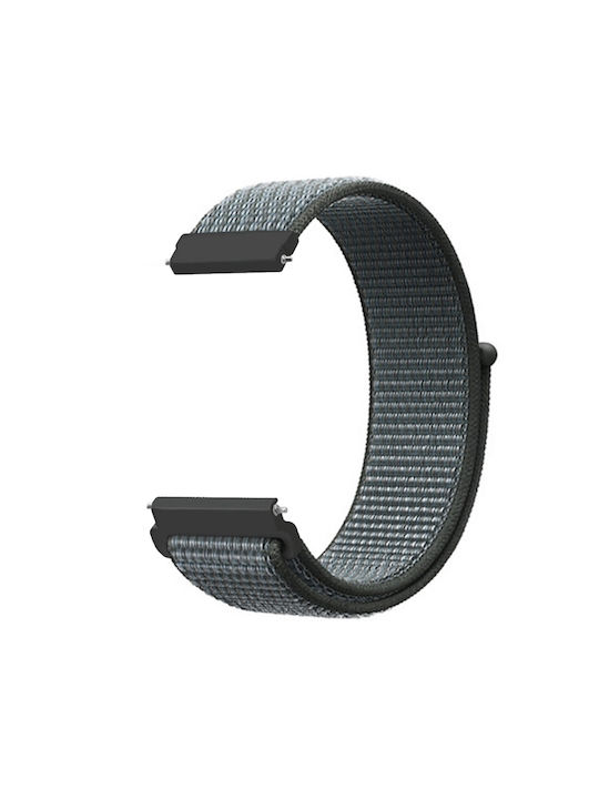 Brățară din nailon cu închidere autoadezivă Amazfit Bip 6 46mm Classic Storm Gray
