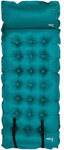 Nils Self-Inflating Single Camping Mat 65x65cm Thickness 3.5cm Light Blue