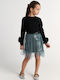 Kids Long-sleeved Black Top