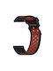 Silikon Tragbares Band Zweifarbig Löcher Amazfit Bip 6 46mm Schwarz Rot