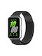 Techsuit Λουράκι Ανοξείδωτο Ατσάλι Μαύρο (Galaxy Fit3)