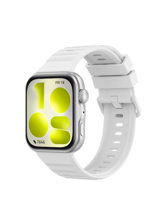 Techsuit W082 White Silicone Strap Huawei Watch...