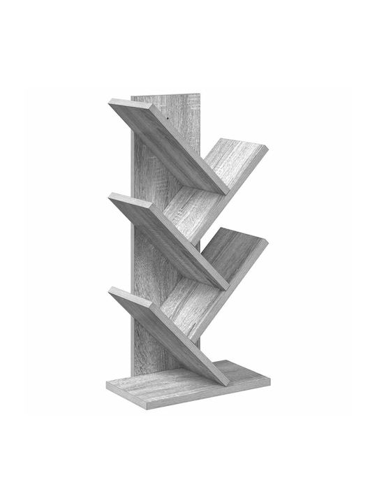 Bücherregal Grau 30x18x60cm
