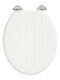 Ashley Housewares Toilet Seat Plastic White