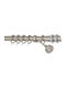 Import Hellas Extendable Metallic Curtain Pole No4 Single Φ22mm 140-250cm Nickel Matt