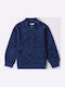 Kids Sweatshirt Cardigan with Hood Blue