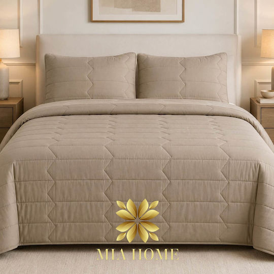 Mia Home Шалте Голям Двоен Бежов 220x240см