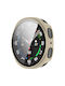Plastic Case with Tempered Glass in White Colour for Samsung Galaxy Watch 8 40mm