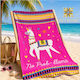 Mia Home Strandtuch Baumwolle Rosa 150x75cm