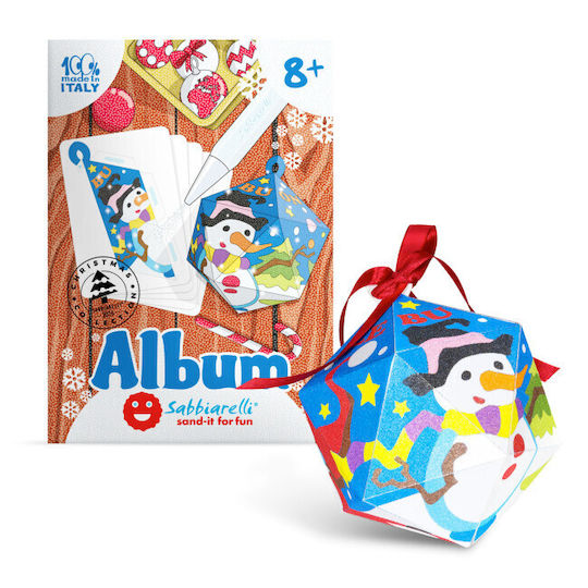 Sabbiarelli 3D Christmas Balls Painting Marble Powder 8+