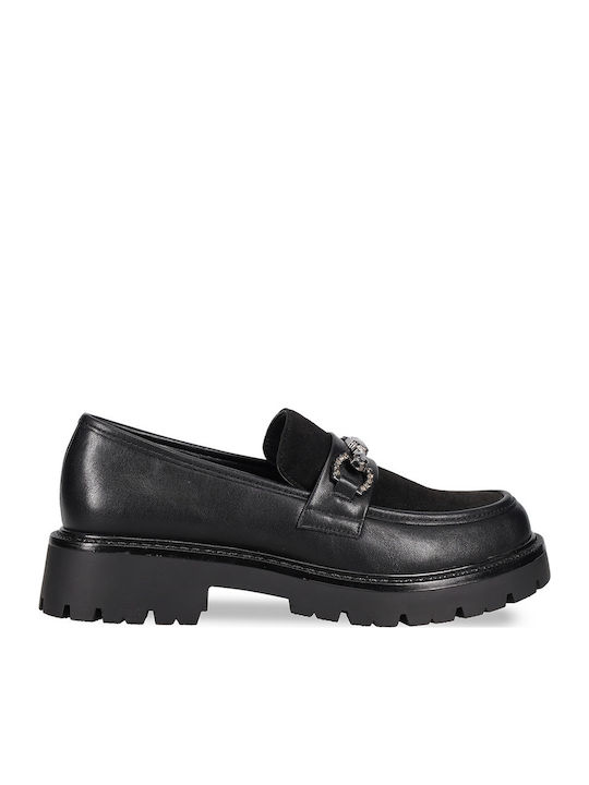 Mocasini dama Loafers în Culoare Neagră