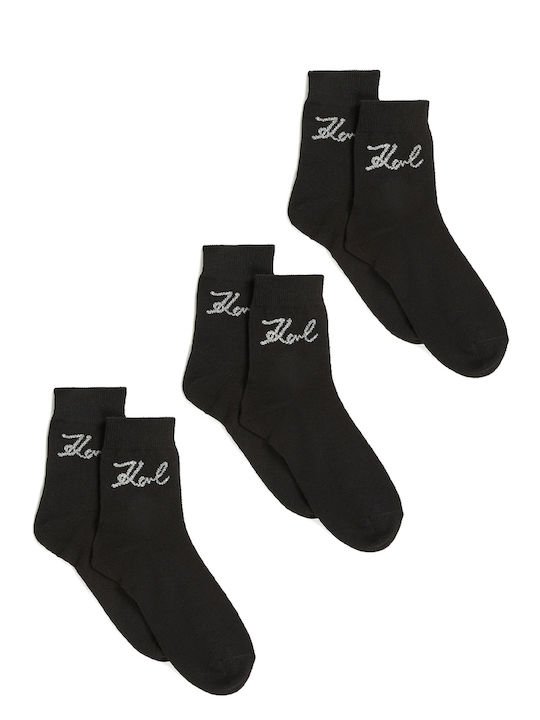 Karl Lagerfeld Women's Socks Black 3Pack